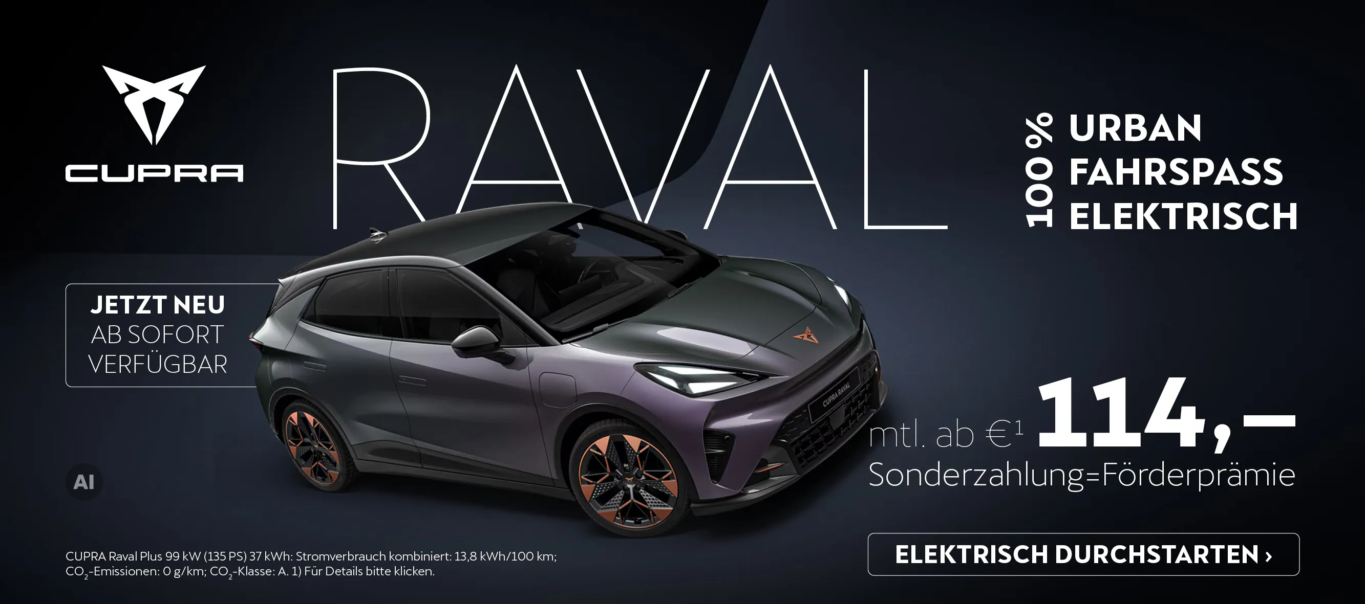 Cupra Raval neue Rate